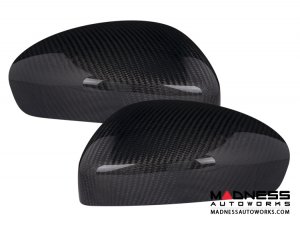 FIAT 124 Mirror Covers - Carbon Fiber - Feroce